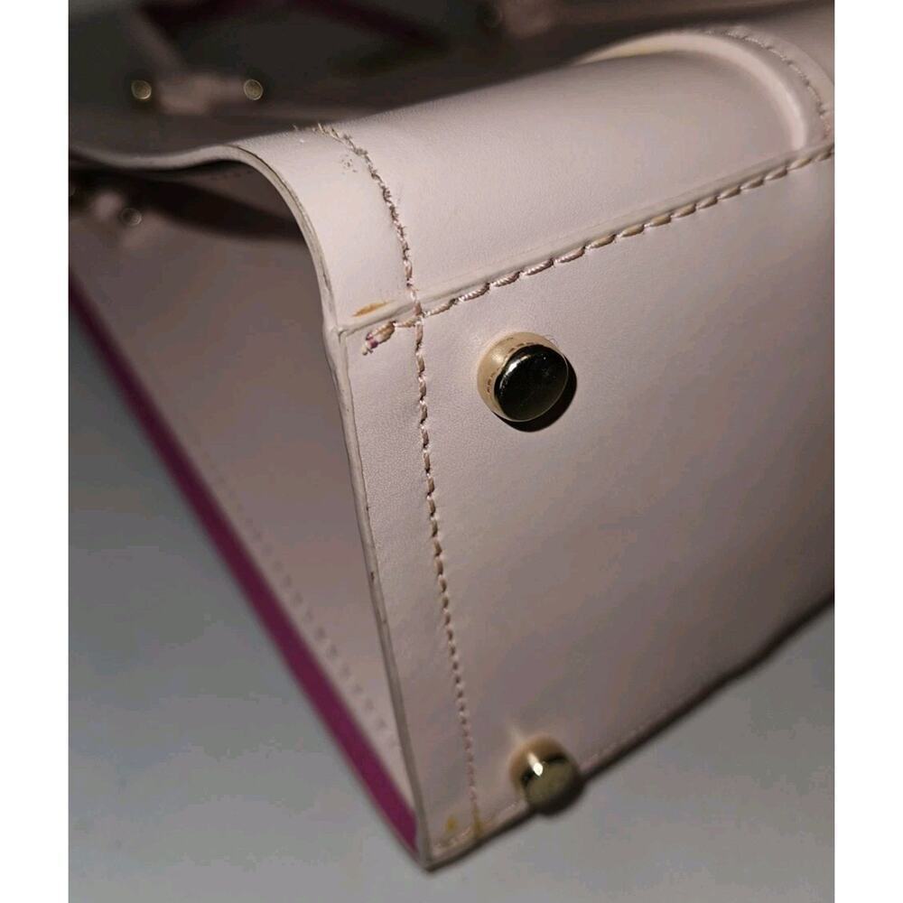 Kate Spade Elodie Arbour Hill Leather Crossbody Top Handle Bag Pink EUC 10x9x5 - Picture 10 of 12